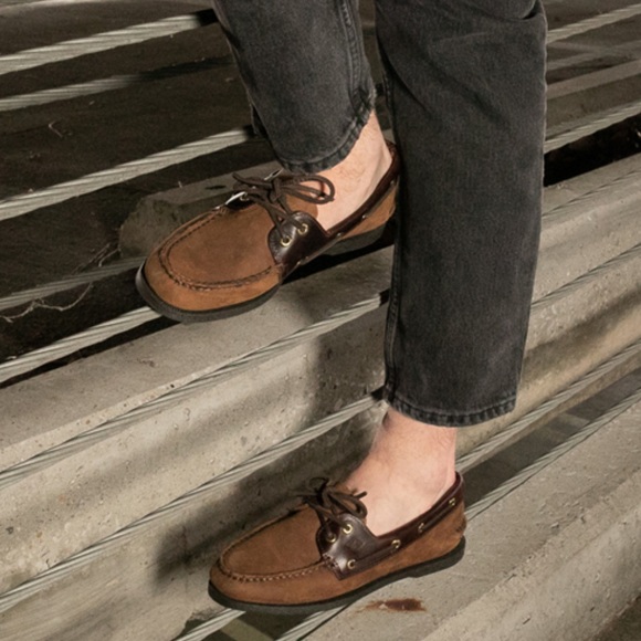 NIB Sperry Men's Authentic Original 2-Eye Boat Shoe Brown Buck - Picture 3 of 13